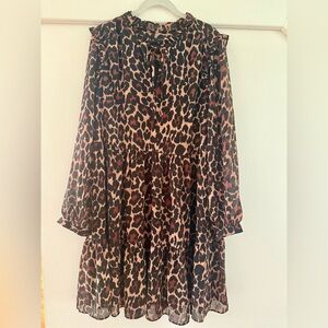 J. Crew Leopard Print Dress